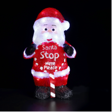 Ακρυλικός Χριστουγεννιάτικος Άγιος Βασίλης 60LED IP44 24.5X18X40,5 | Aca Lighting | X0860228